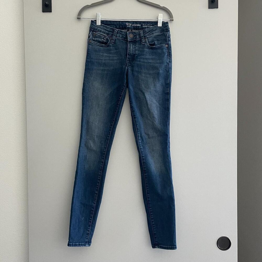 High Stretch Navy Blue Skinny Jeans